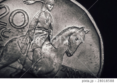 Saint Wenceslas on Czech koruna coin. Saint Wenceslas on Czech koruna coin. 28018588