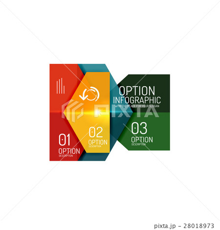 Infographic modern templates - geometric shapes 28018973