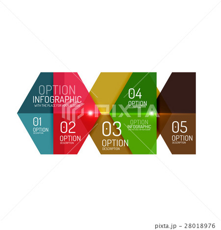 Infographic modern templates - geometric shapes 28018976