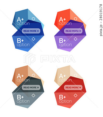 Set of vector abstract infographics content boxes 28019178