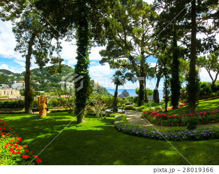 Bautiful public garden in Capri island Bautiful public garden in Capri island 28019366