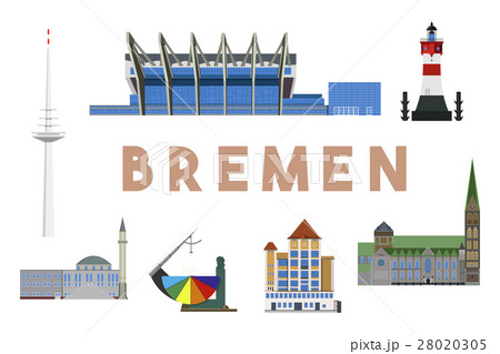 Bremen Landmarks Skyline Bremen Landmarks Skyline 28020305