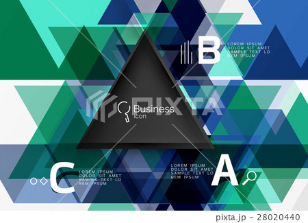 Vector infographic triangles Vector infographic triangles 28020440