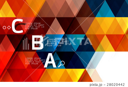 Vector infographic triangles 28020442