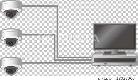 防犯カメラシステムセキュリティ 28023006