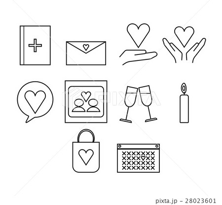 Vector icon set for dating couple Vector icon set for dating couple 28023601