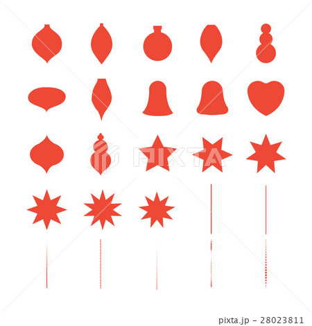 Vector icon set for christmas decoration Vector icon set for christmas decoration 28023811