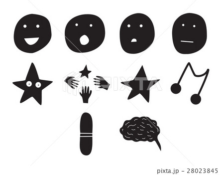 Vector icon set for human emotions 28023845