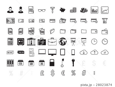 Vector icon set for business and finance Vector icon set for business and finance 28023874
