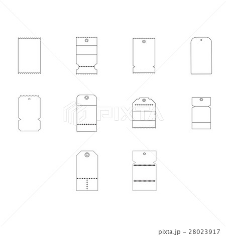 Vector icon set for various tag Vector icon set for various tag 28023917