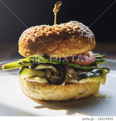 Lunch Dinner Meal Burger Concept Lunch Dinner Meal Burger Concept 28024895