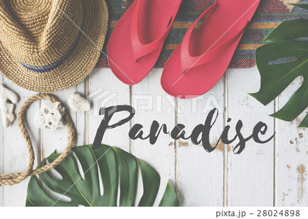 Summer Break Lifestyle Flipflop Vacatoin Words Concept Summer Break Lifestyle Flipflop Vacatoin Words Concept 28024898