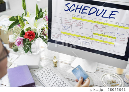 Schedule Agenda Calendar Appointment Graphic Concept 28025041