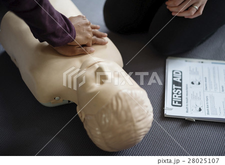 CPR First Aid Training Concept CPR First Aid Training Concept 28025107