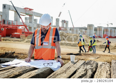 Blueprint Architect Career Structure Construction Concept 28026104