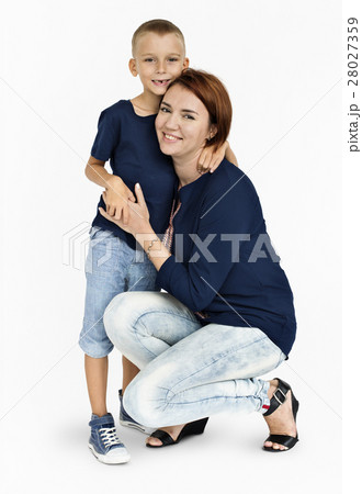 Mother Son Hugging Happiness Together Concept 28027359