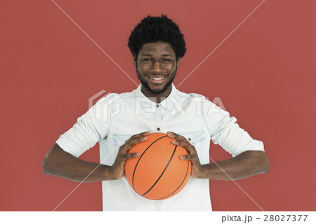 African Descent Man Basketball Casual Concept 28027377