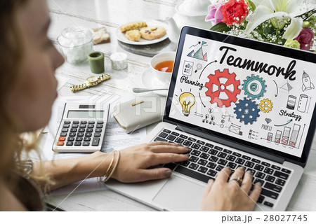 Teamwork Collaboration Unity Corporate Gear Concept Teamwork Collaboration Unity Corporate Gear Concept 28027745