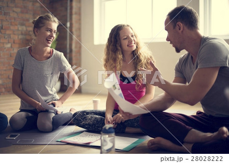 Diversity People Exercise Class Relax Concept 28028222