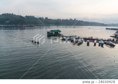 Landscape view of Sagklaburi, Kanchanaburi, Thailand Landscape view of Sagklaburi, Kanchanaburi, Thailand 28030928