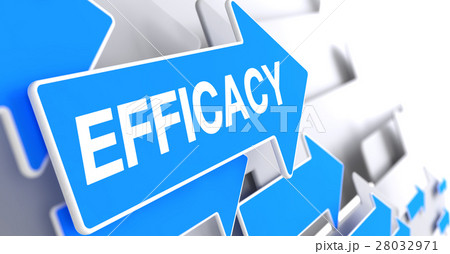 Efficacy - Inscription on Blue Pointer. 3D. 28032971