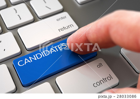 Candidates - Keyboard Key Concept. 3D. Candidates - Keyboard Key Concept. 3D. 28033086