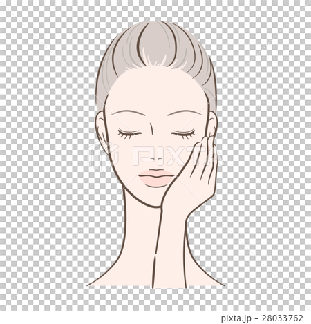 有女性左手的女性在面孔 有女性左手的女性在面孔 28033762