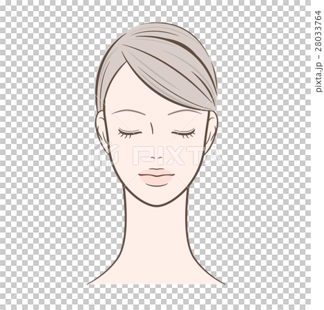 閉著眼睛的女性女性 閉著眼睛的女性女性 28033764
