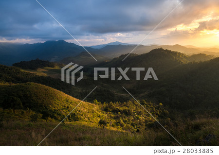 sunriseview from top of Doi Pha Phung in Thailand 28033885