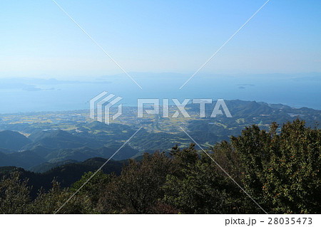高縄山山頂から見た景色(松山平野) 高縄山山頂から見た景色(松山平野) 28035473