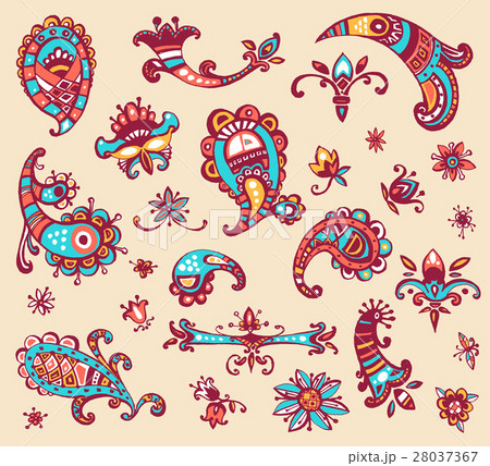 Collection of vector hand drawn colorful Collection of vector hand drawn colorful 28037367