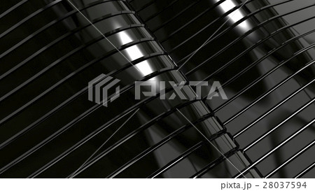 3D Illustration Abstract Black Background 28037594