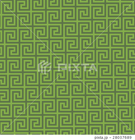 Greenery Classic meander seamless pattern. 28037689