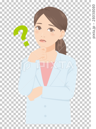 Female doctor pharmacist Question of white coat 28038080
