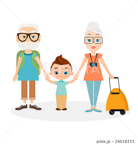 Grandparents with grandson. 28038355