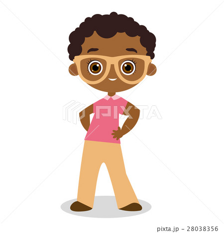 African American boy with glasses. African American boy with glasses. 28038356
