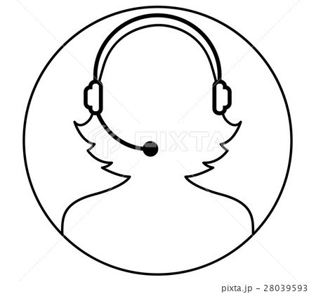 Call Center Woman Icon Call Center Woman Icon 28039593