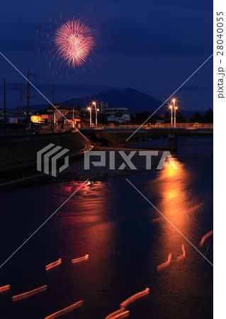 筑西市　小貝川花火大会　灯ろう流し 28040055