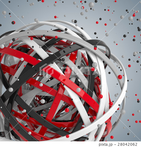 3d sphere of multicolored rings in cloud from 3d sphere of multicolored rings in cloud from 28042062