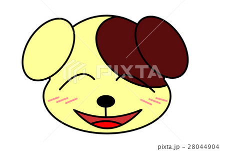 犬顔イラストver 1 楽 のイラスト素材
