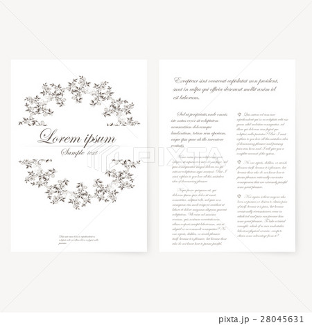 template for folder, business card and invitation 28045631