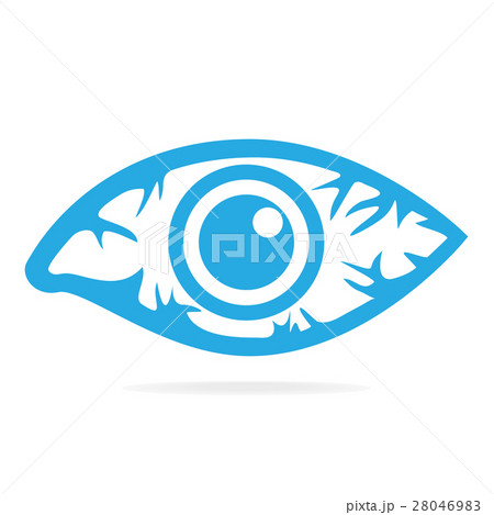 Eye redness icon, Inflammatory disease of eyes. Eye redness icon, Inflammatory disease of eyes. 28046983