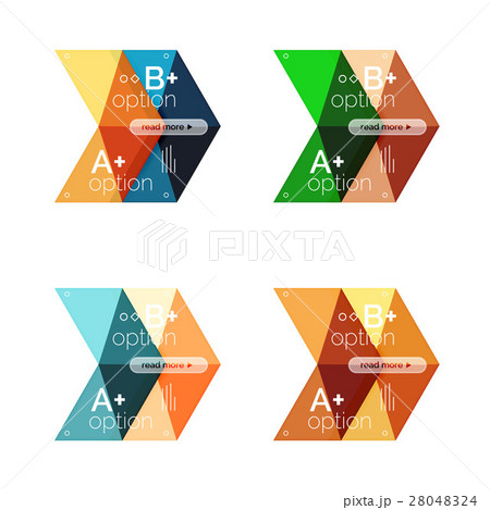 Vector arrow option infographic templates set 28048324