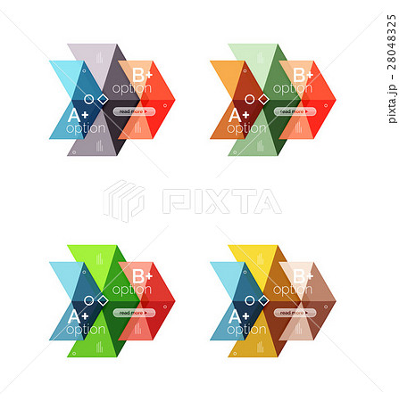 Vector arrow option infographic templates set Vector arrow option infographic templates set 28048325