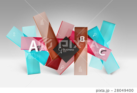 Vector 3d geometric abstract background template Vector 3d geometric abstract background template 28049400