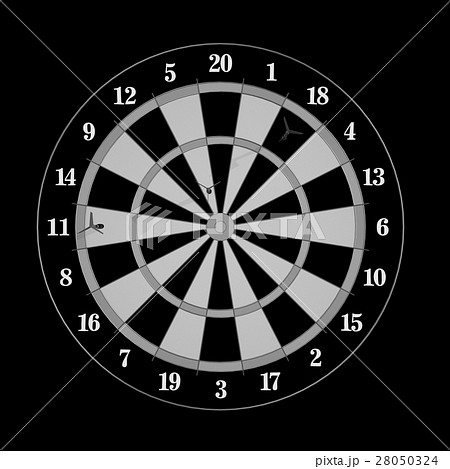 Darts and arrows 3d illustration Darts and arrows 3d illustration 28050324