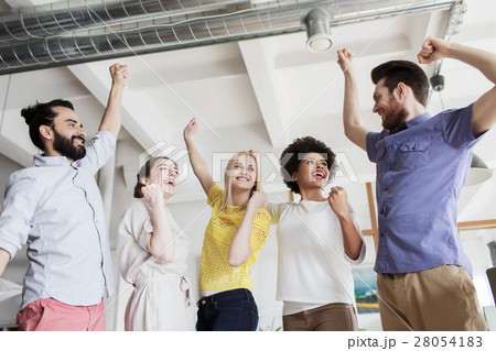 happy creative team in office happy creative team in office 28054183