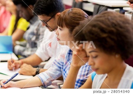 group of international students on lecture 28054340