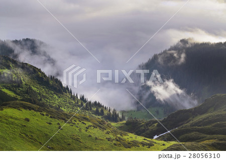 Ukraine, Zakarpattia, Rakhiv district, Carpathians, Maramures, Mountain landscape 28056310