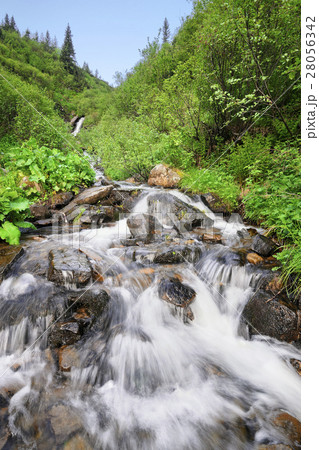 Ukraine, Ivano-Frankivsk region, Verkhovyna district, Carpathians, Dzembronskie waterfalls Ukraine, Ivano-Frankivsk region, Verkhovyna district, Carpathians, Dzembronskie waterfalls 28056342